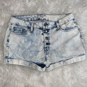 Forever21 acid wash jean shorts